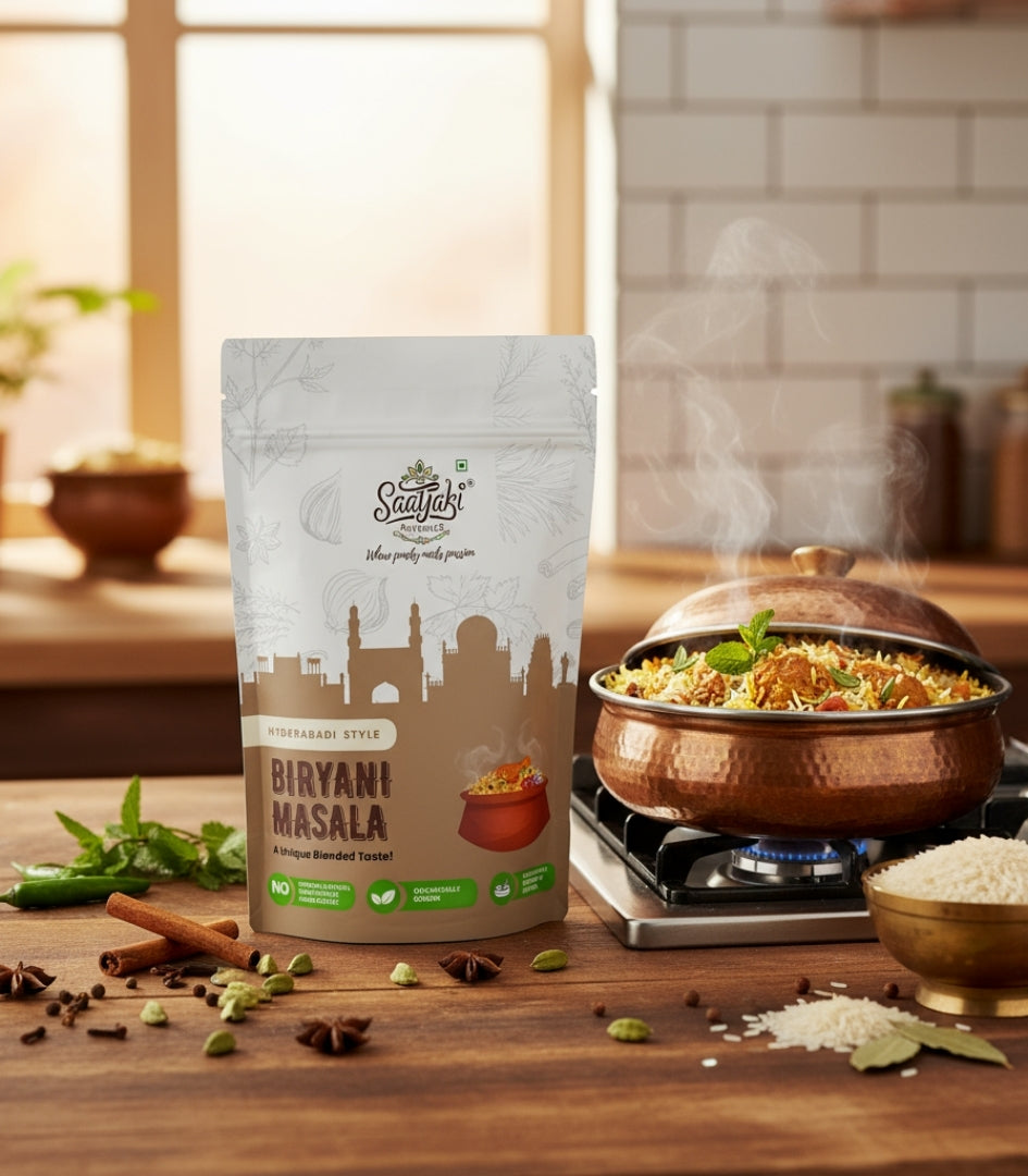 Hyderabadi Biryani Masala - One Spice Mix for Veg & Non-Veg Biryani