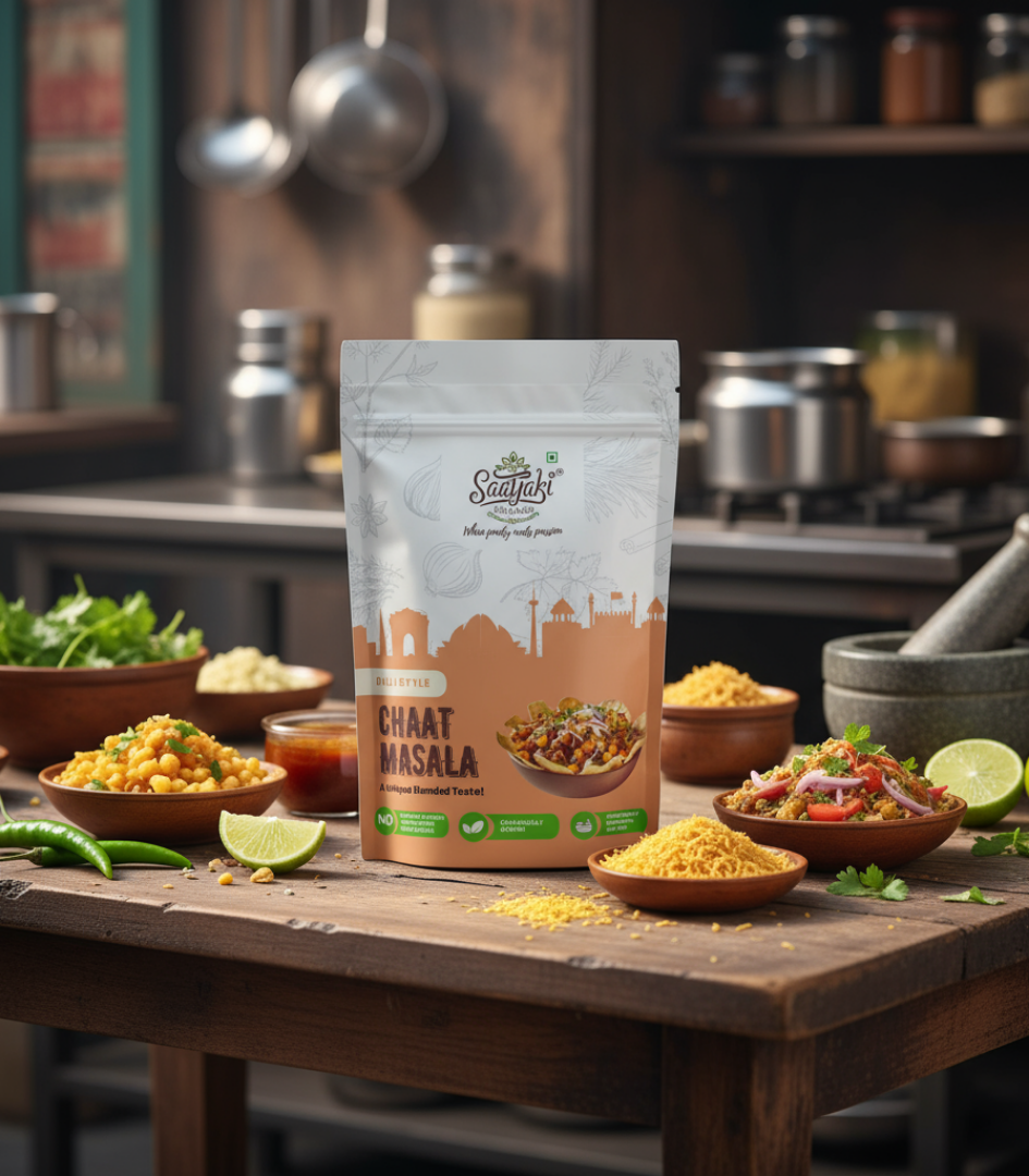 Dilli Style Chaat Masala - Authentic Spice Mix for Snacks & Salads