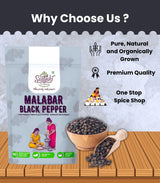 Malabar Black Pepper - Premium Whole Kali Mirch