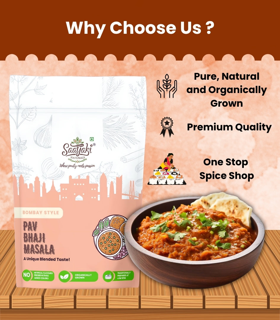 Mumbai Style Pav Bhaji Masala - Premium Spice Blend