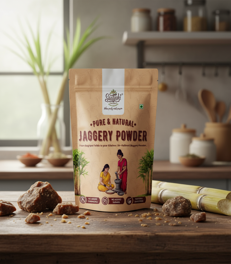 Organic Jaggery Powder - Pure Desi Gur Powder