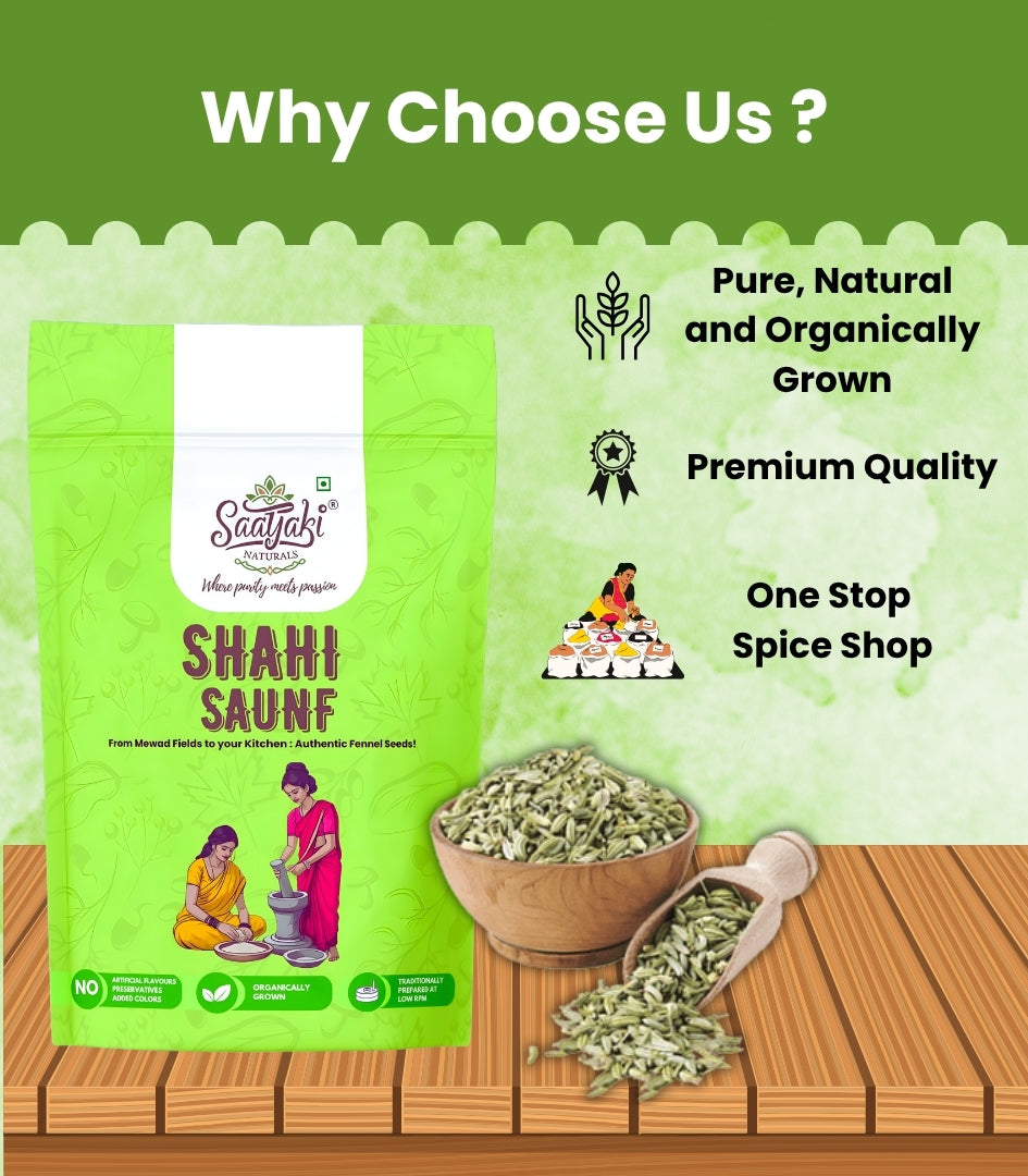 Shahi Saunf - Natural & Chemical-Free Fennel Seeds