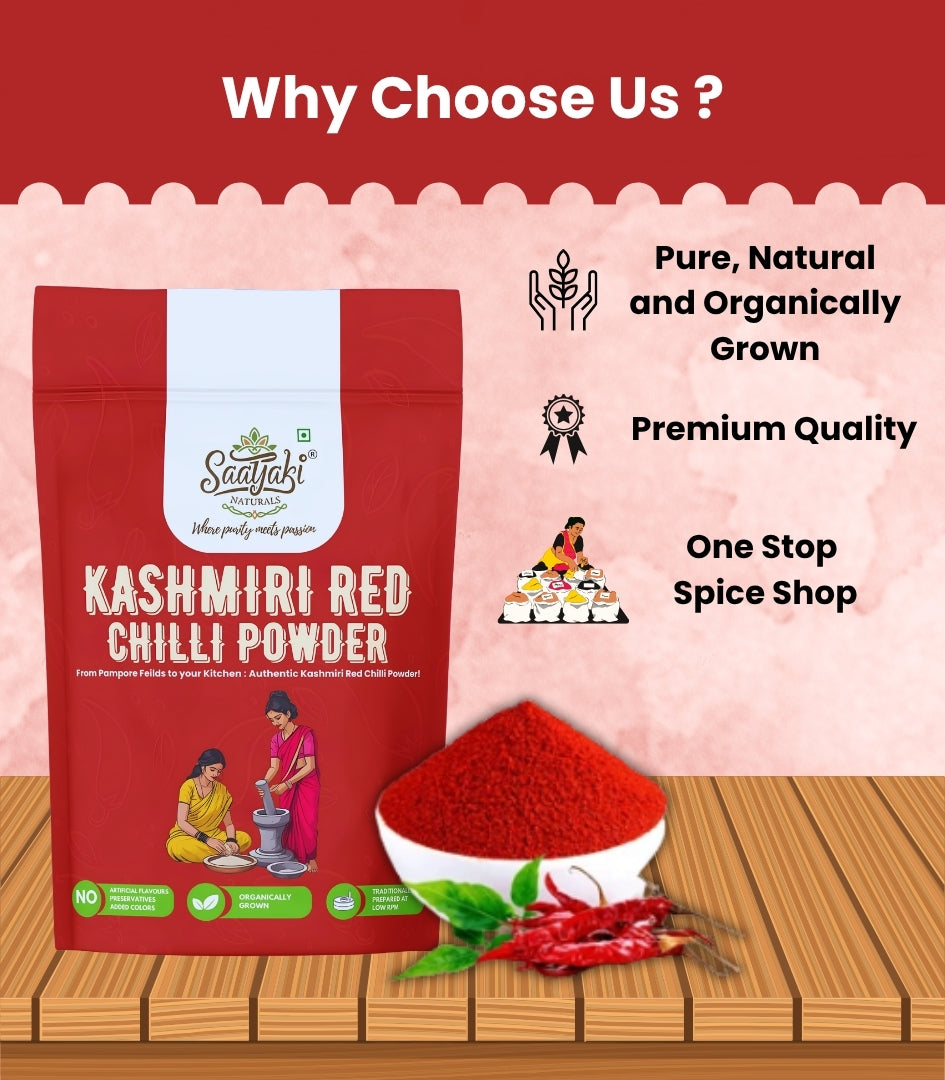 Kashmiri Red Chilli Powder - Premium Kashmiri Lal Mirch Powder