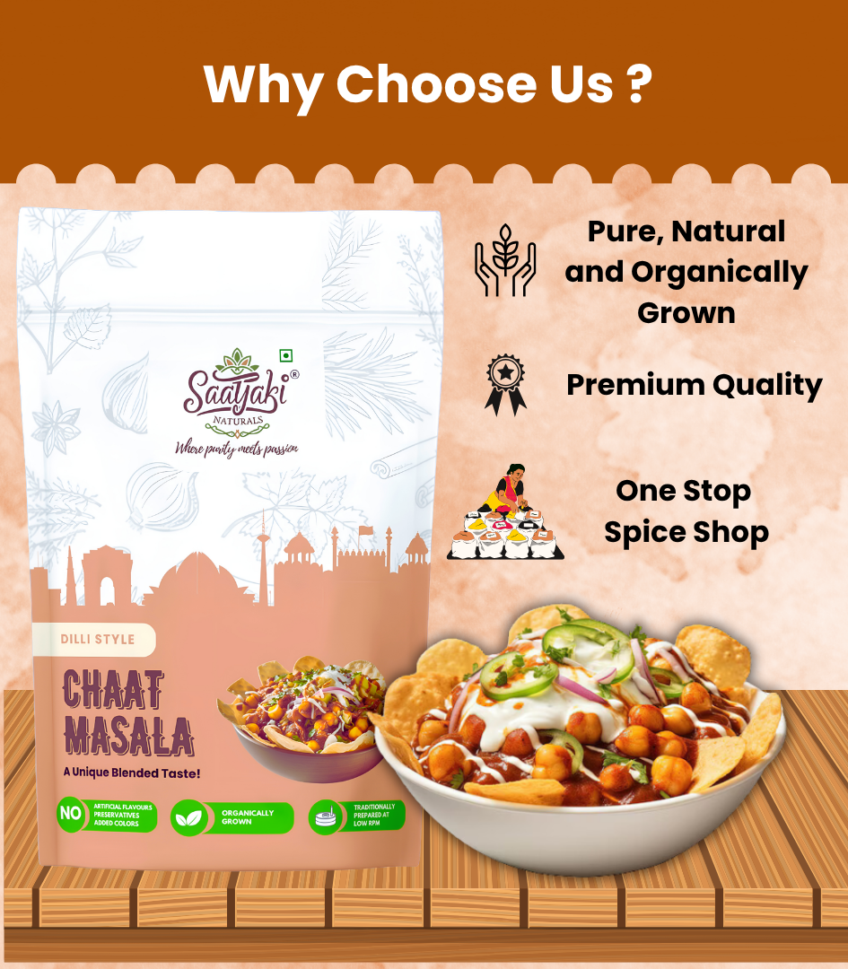 Dilli Style Chaat Masala - Authentic Spice Mix for Snacks & Salads