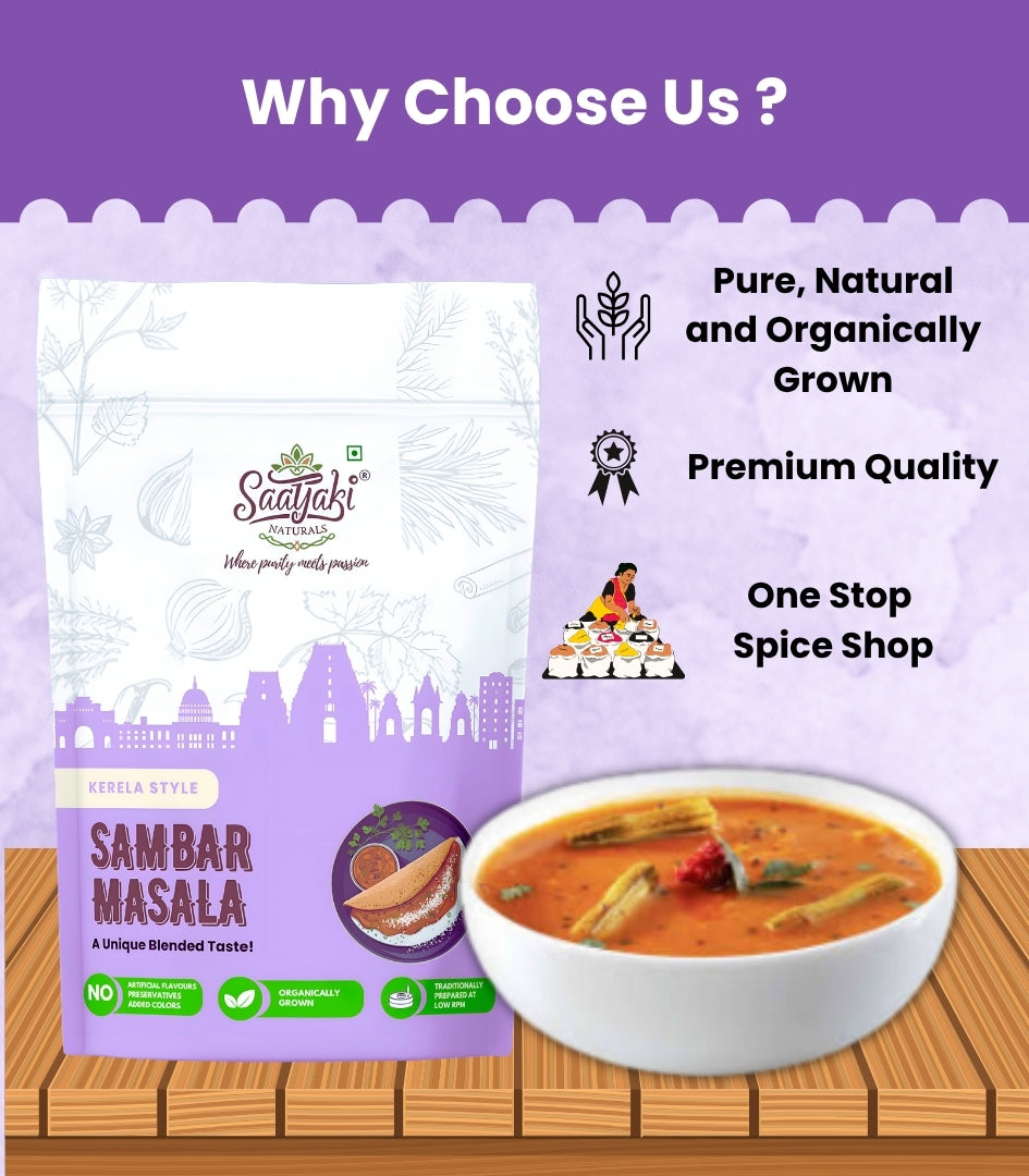 Kerala Style Sambar Masala - Authentic South Indian Spice Mix