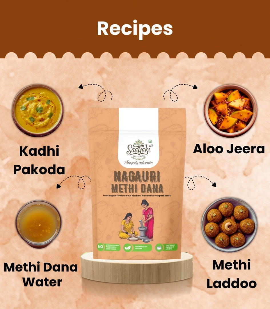 Nagauri Methi Dana - Premium Bold & Clean Fenugreek Seeds