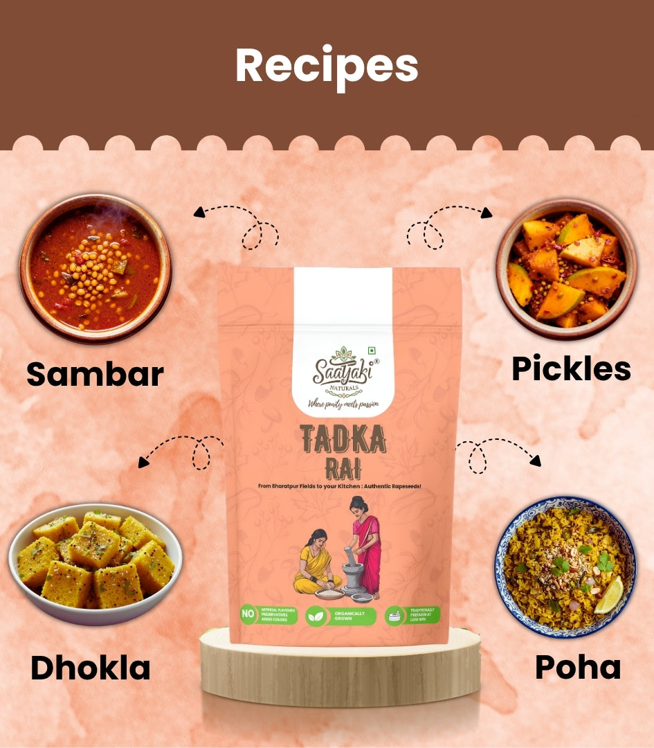 Tadka Rai - Premium Organic Mustard Seeds