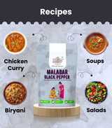 Malabar Black Pepper - Premium Whole Kali Mirch