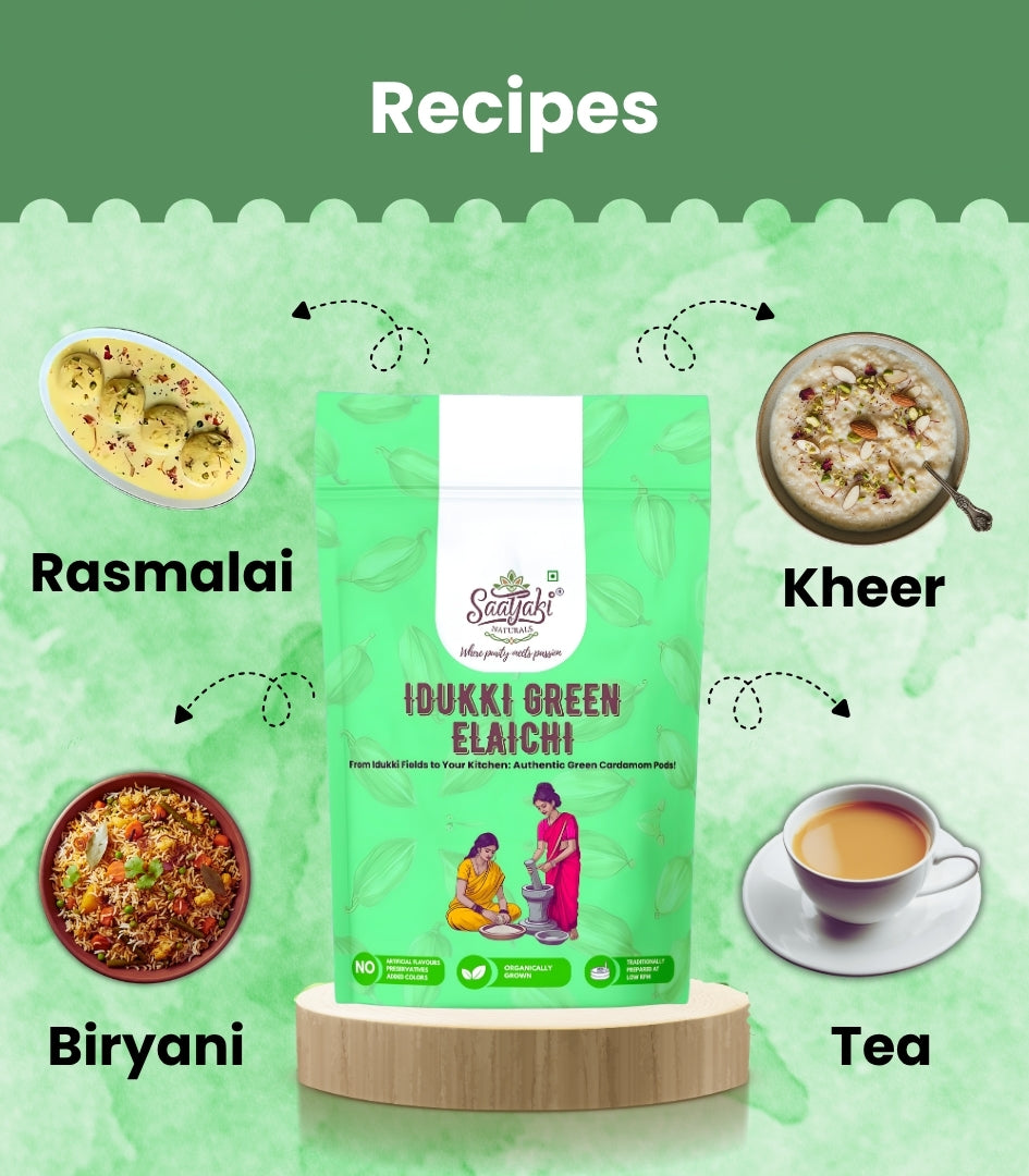 Idukki Green Elaichi - Premium Green Cardamom Pods
