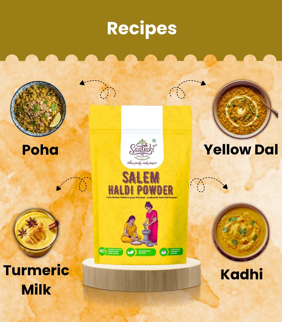 Salem Haldi Powder - Premium Organic Turmeric
