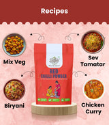 Red Chilli Powder - Stone Grounded, Pure & Stem Cut Lal Mirch Powder