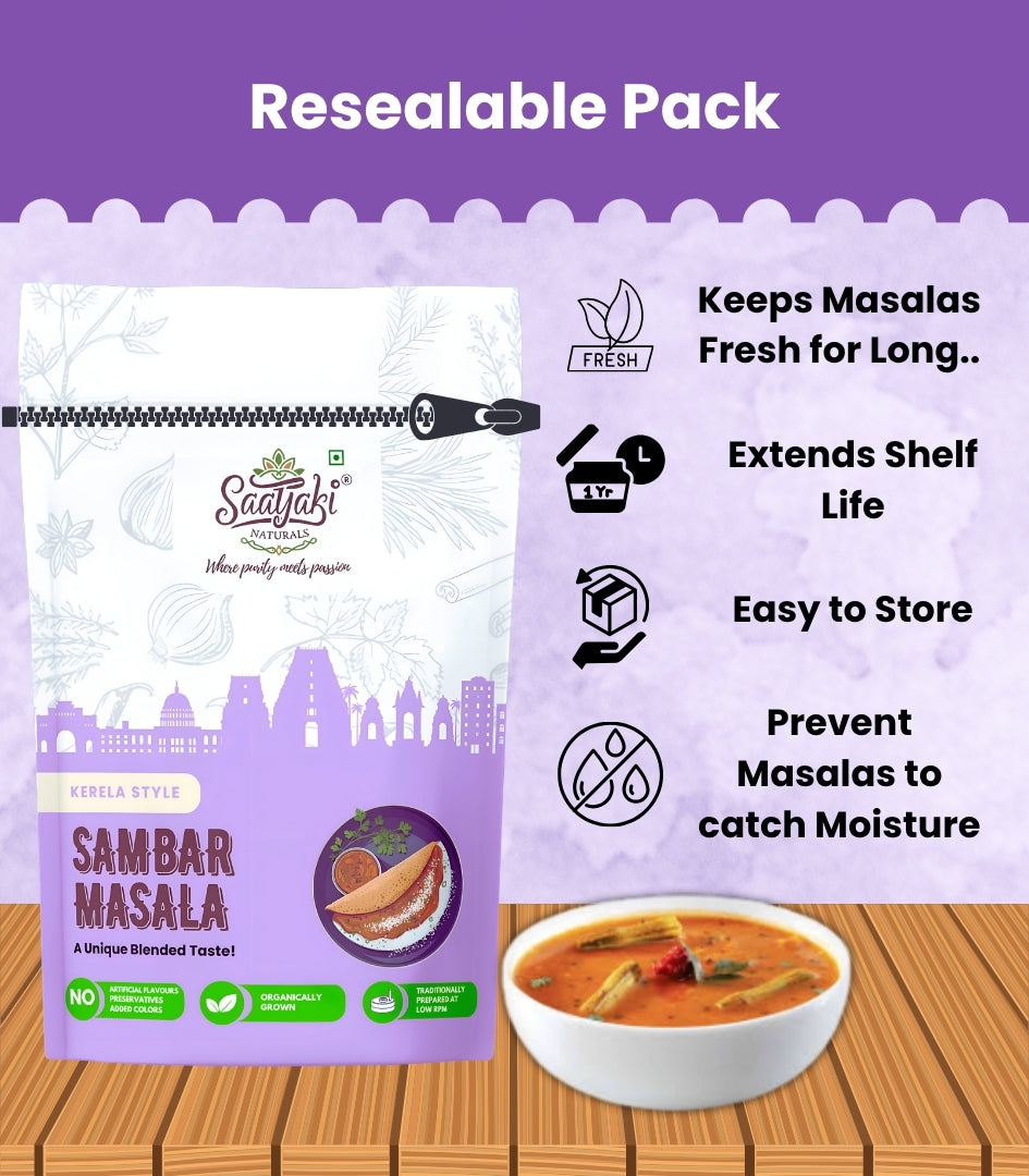 Kerala Style Sambar Masala - Authentic South Indian Spice Mix