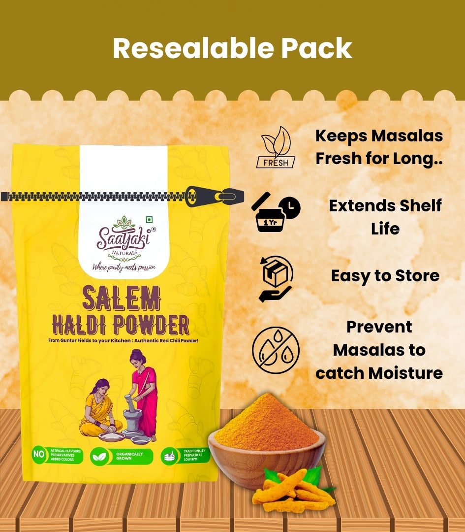 Salem Haldi Powder - Premium Organic Turmeric