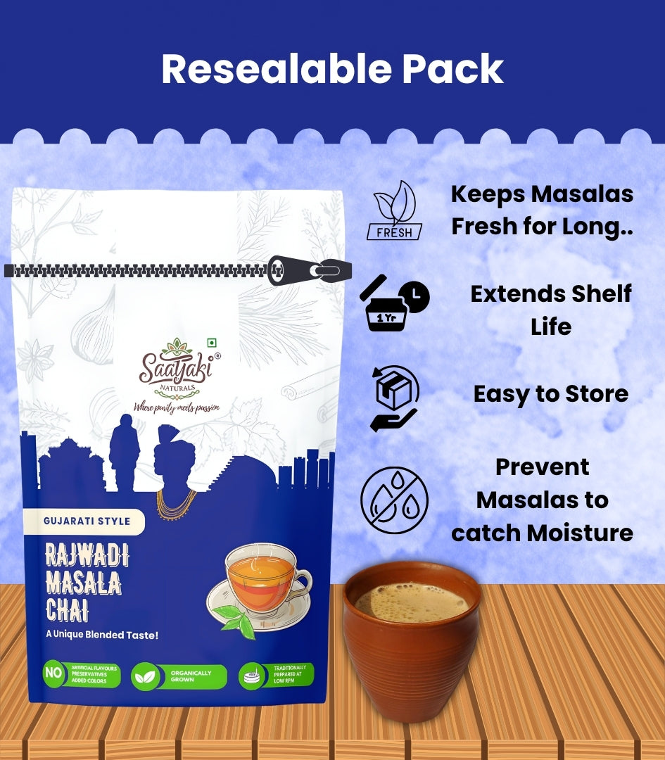 Rajwadi Chai Masala - Authentic Royal Tea Masala Mix