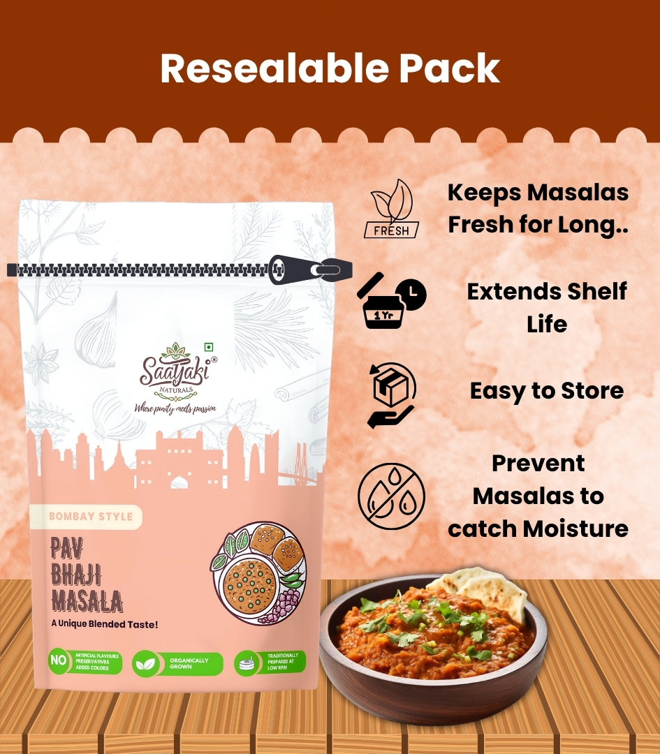 Mumbai Style Pav Bhaji Masala - Premium Spice Blend