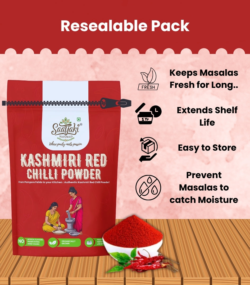 Kashmiri Red Chilli Powder - Premium Kashmiri Lal Mirch Powder