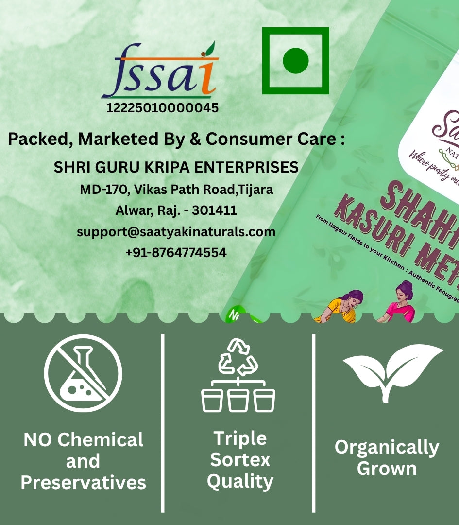Shahi Kasuri Methi - Premium Dried Fenugreek Leaves