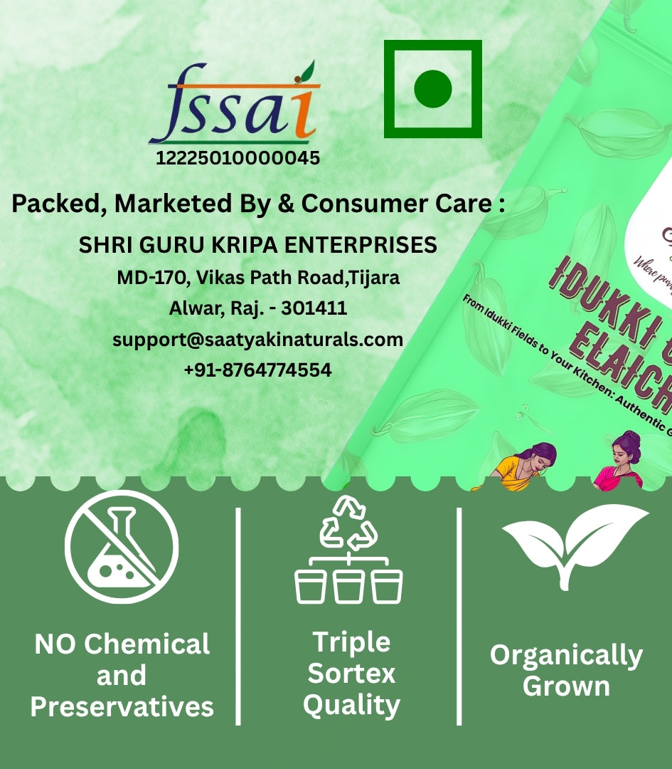 Idukki Green Elaichi - Premium Green Cardamom Pods