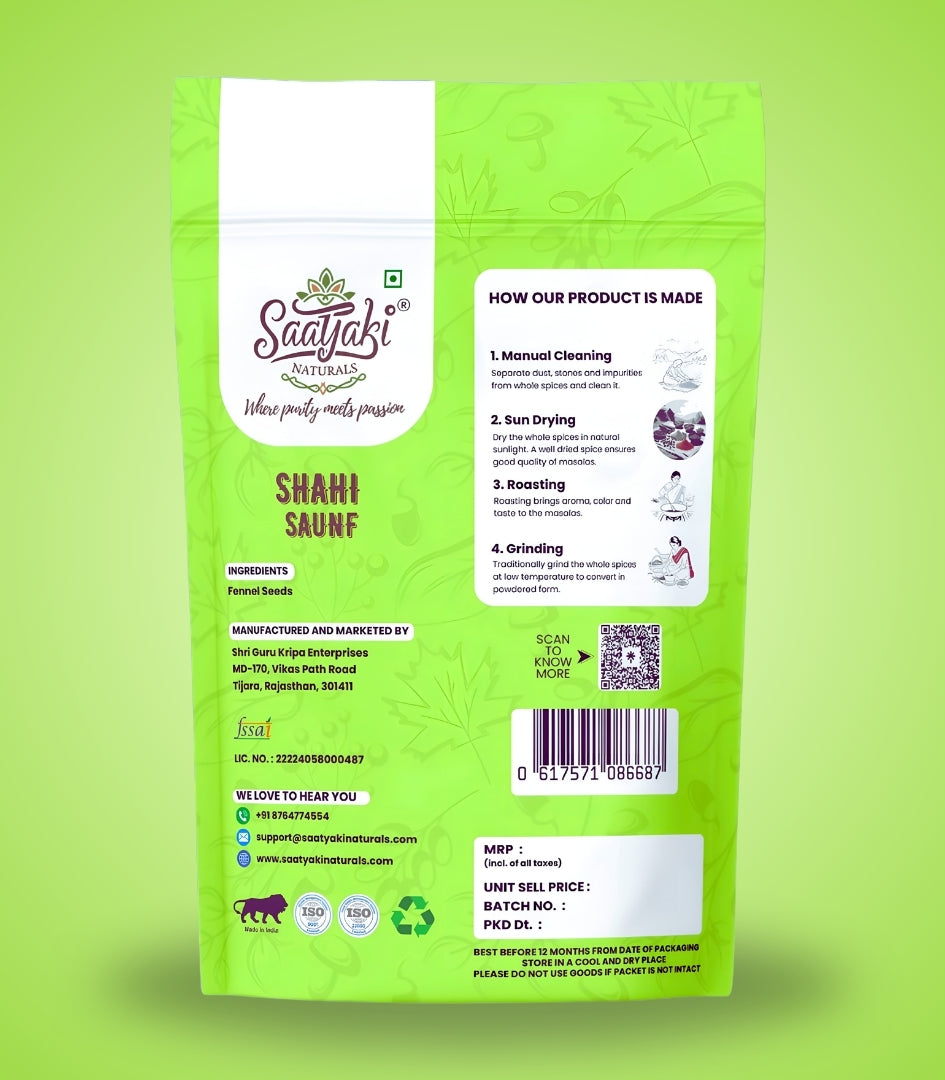 Shahi Saunf - Natural & Chemical-Free Fennel Seeds
