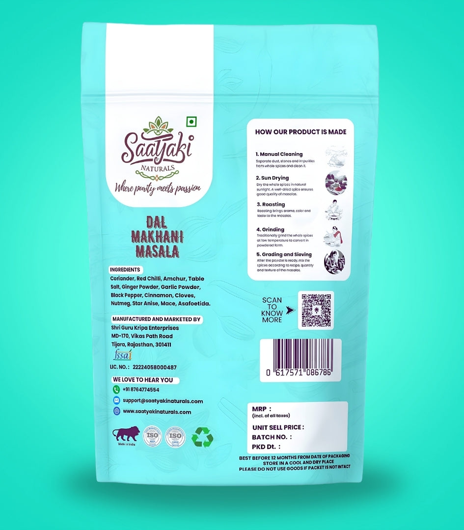 Dal Makhani Masala - Dilli Style Creamy Dal Makhani Spice Mix