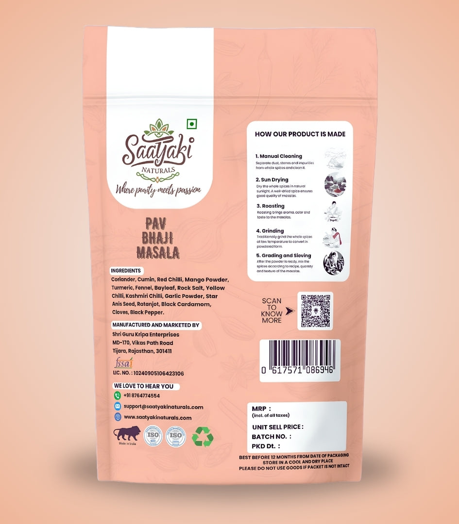 Mumbai Style Pav Bhaji Masala - Premium Spice Blend