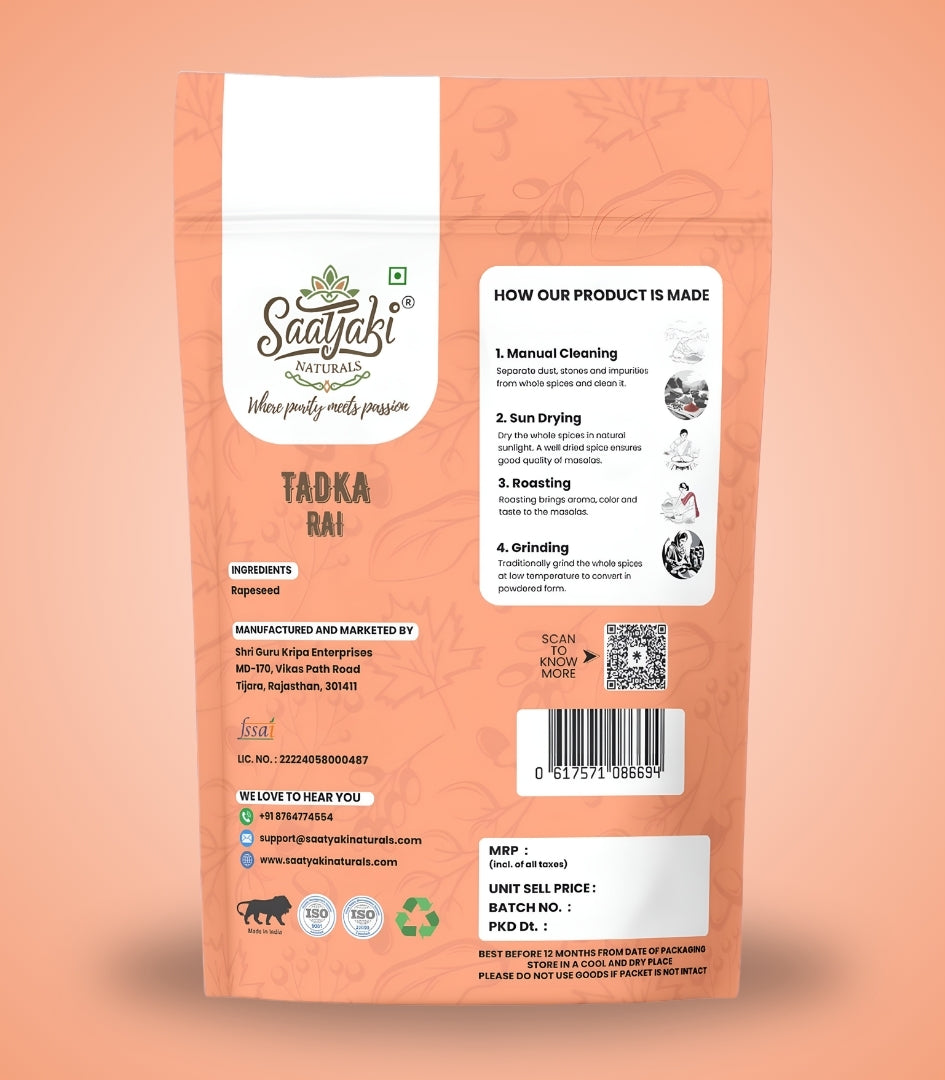 Tadka Rai - Premium Organic Mustard Seeds