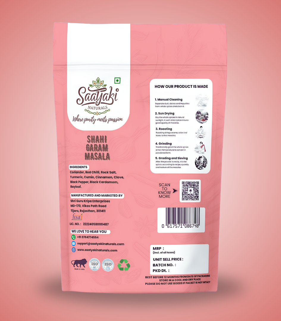 Shahi Garam Masala - Pure & Handgrounded Royal Mix