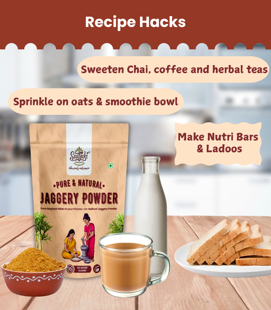 Organic Jaggery Powder - Pure Desi Gur Powder