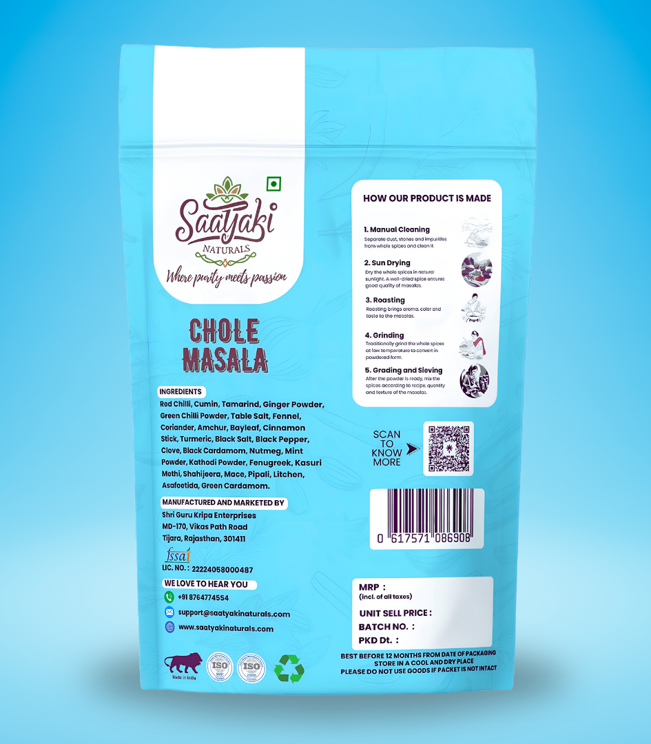 Amritsari Chole Masala - Authentic Punjabi Chana Masala Spice Mix